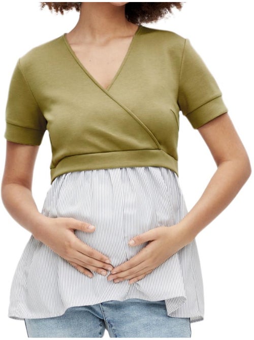 Blusa de Gravidez e Amamentação Mamalicious Jennifer Caqui para Mulher - Kiabi