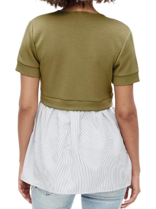 Blusa de gravidez e amamentação mamalicious jennifer caqui para mulher - Kiabi Blusa de gravidez e amamentação mamalicious jennifer caqui para mulher - Kiabi