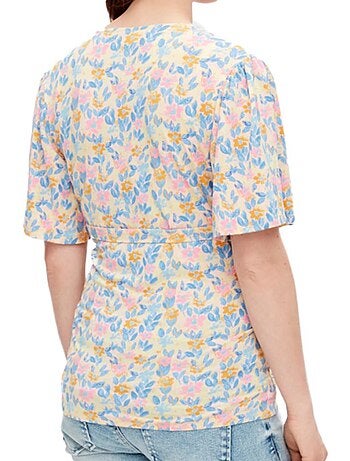 Blusa de Gravidez Mamalicious Brasil Amarelo/Azul para Mulher