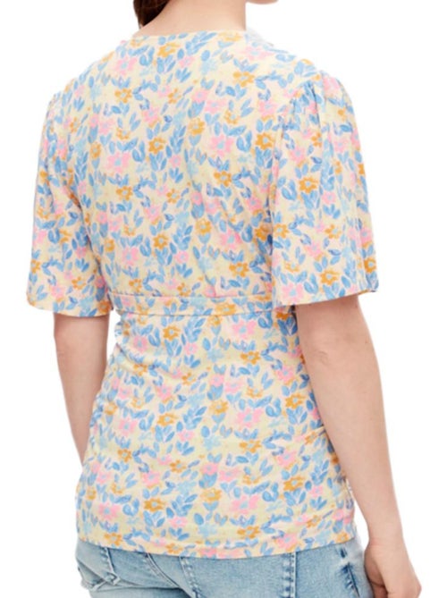 Blusa de Gravidez Mamalicious Brasil Amarelo/Azul para Mulher - Kiabi Blusa de Gravidez Mamalicious Brasil Amarelo/Azul para Mulher - Kiabi