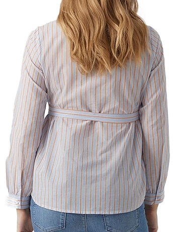 Blusa de Gravidez Mamalicious Cabana Azul/Laranja para Mulher