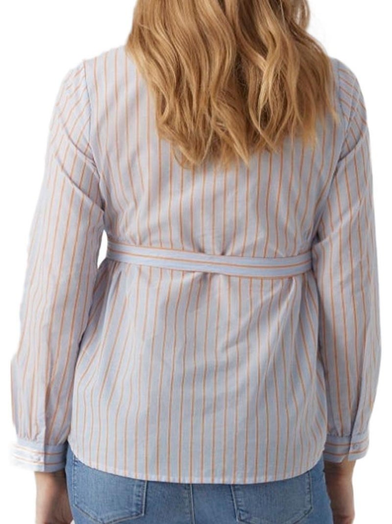 Blusa de Gravidez Mamalicious Cabana Azul/Laranja para Mulher Azul - Kiabi