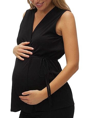 Blusa de Gravidez Preta para Mulher Mamalicious