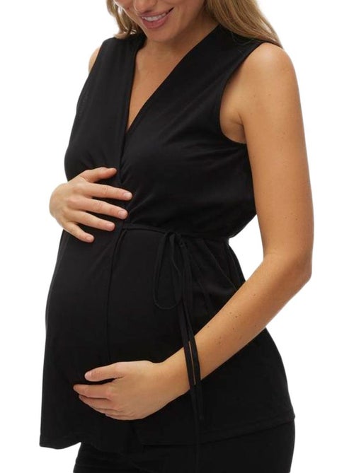 Blusa de gravidez preta para mulher mamalicious - Kiabi Blusa de gravidez preta para mulher mamalicious - Kiabi