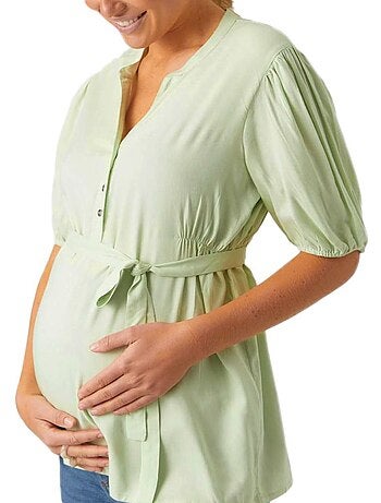 Blusa de Gravidez Verde Mamalicious Mercy Lia para Mulher