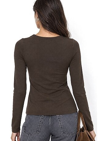 Blusa de jersey de corte justo busem