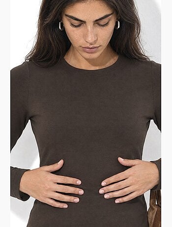 Blusa de jersey de corte justo busem