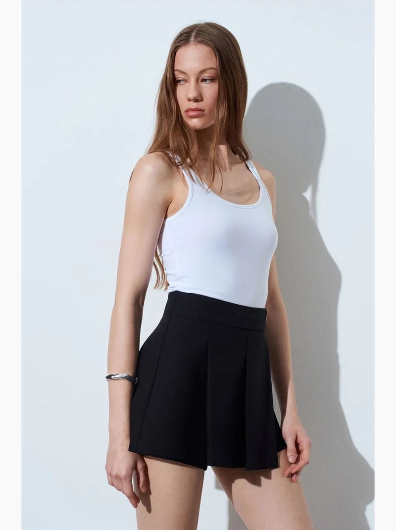 Blusa de jersey slim fit sem mangas dilvin Branco - Kiabi