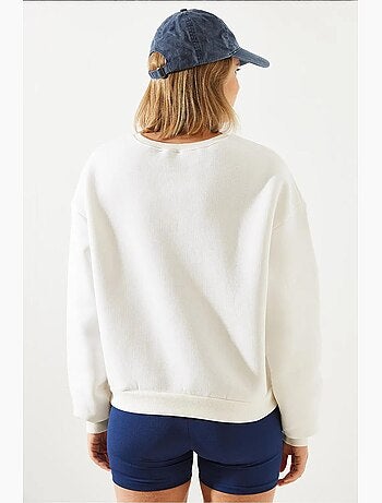 Blusa de lã bordada bianco lucci