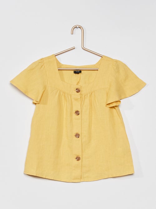 Blusa de linho - Kiabi