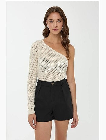 Blusa de malha com uma manga hiccup