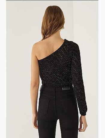 Blusa de malha com uma manga hiccup