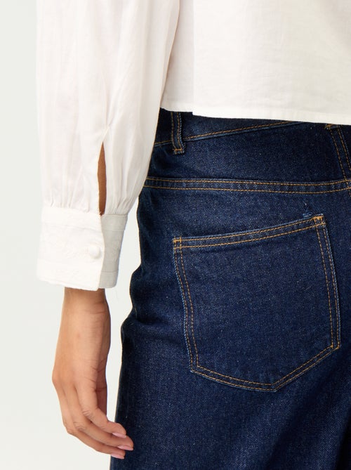 Blusa de manga comprida com bordados - Kiabi Blusa de manga comprida com bordados - Kiabi