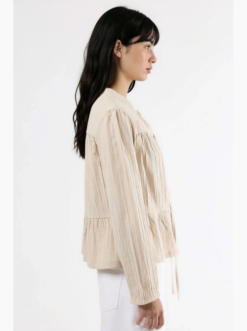 Blusa de manga comprida com gola tippet hiccup - Kiabi