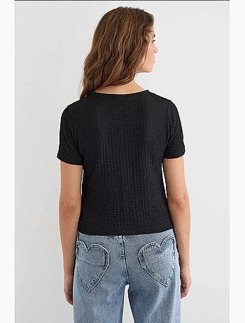 Blusa de manga curta com atilhos hiccup