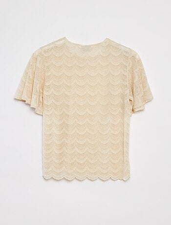 Blusa de manga curta de renda 'JDY'