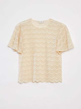 Blusa de manga curta de renda 'JDY'