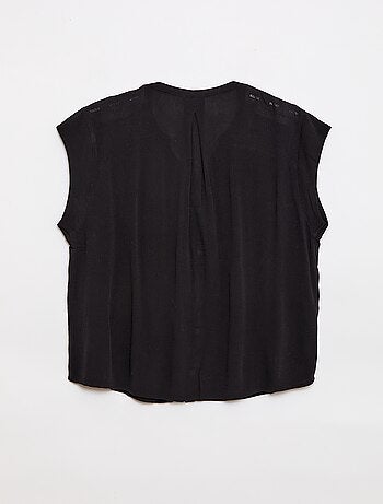 Blusa de manga curta Fácil de vestir