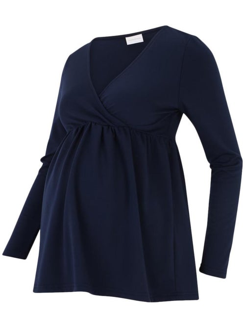 Blusa de Maternidade Mamalicious Peppi Azul Marinho para Mulher - Kiabi