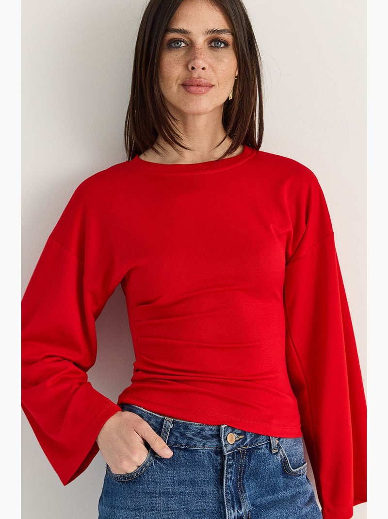 Blusa de modal lucci Vermelho - Kiabi