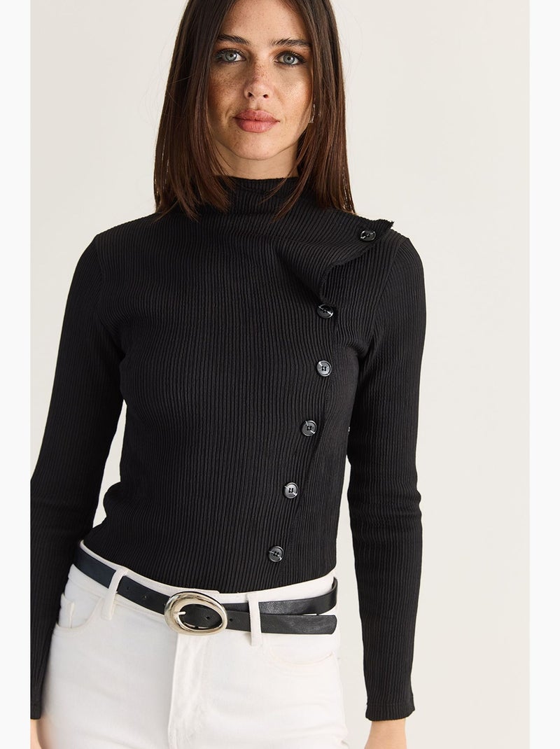 Blusa de mulher lucci Preto - Kiabi