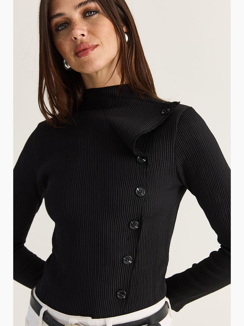Blusa de mulher lucci Preto - Kiabi