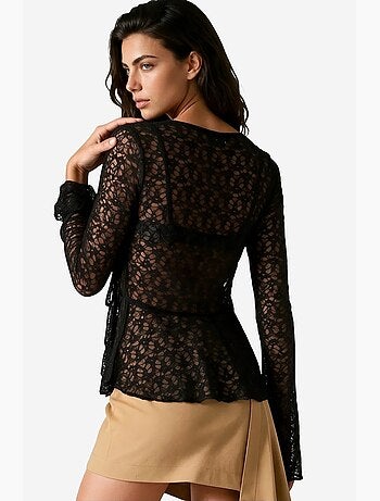 Blusa de poliamida e elastano busem