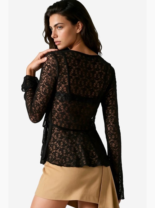 Blusa de poliamida e elastano busem - Kiabi