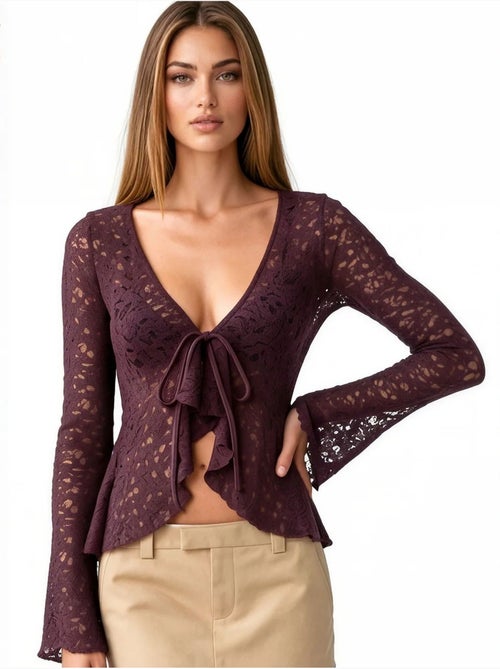 Blusa de poliamida e elastano busem - Kiabi