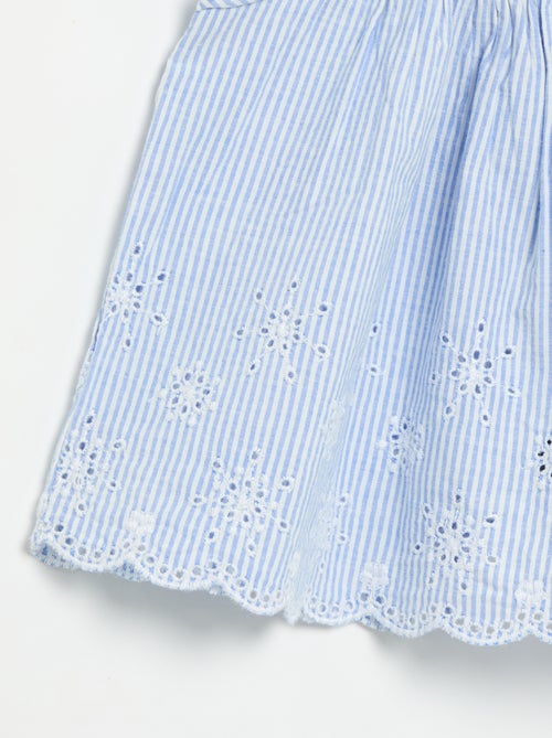 Blusa de popelina com folhos - Kiabi