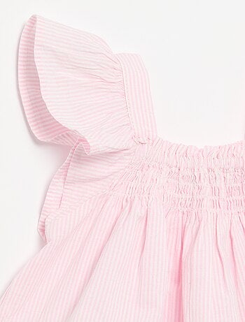Blusa de popelina com folhos
