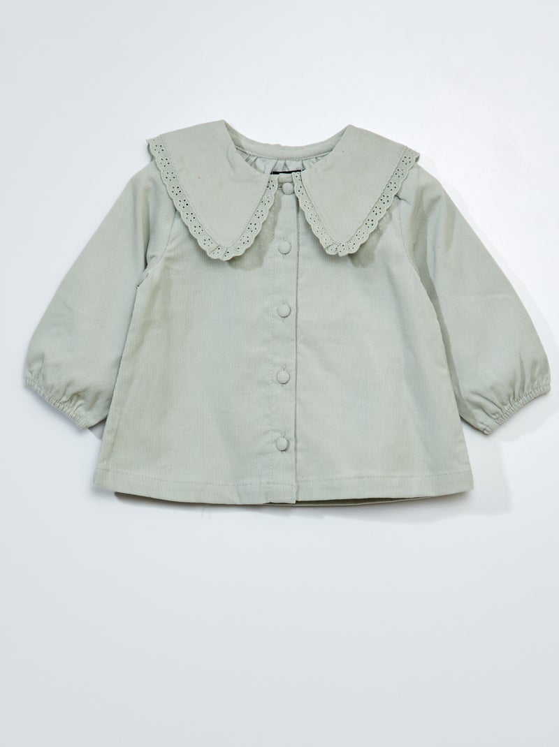 Blusa de veludo CINZA - Kiabi