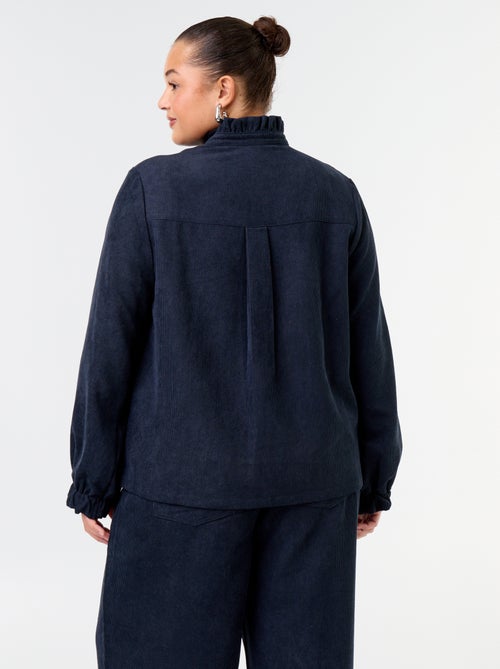 Blusa de veludo cotelê - Kiabi
