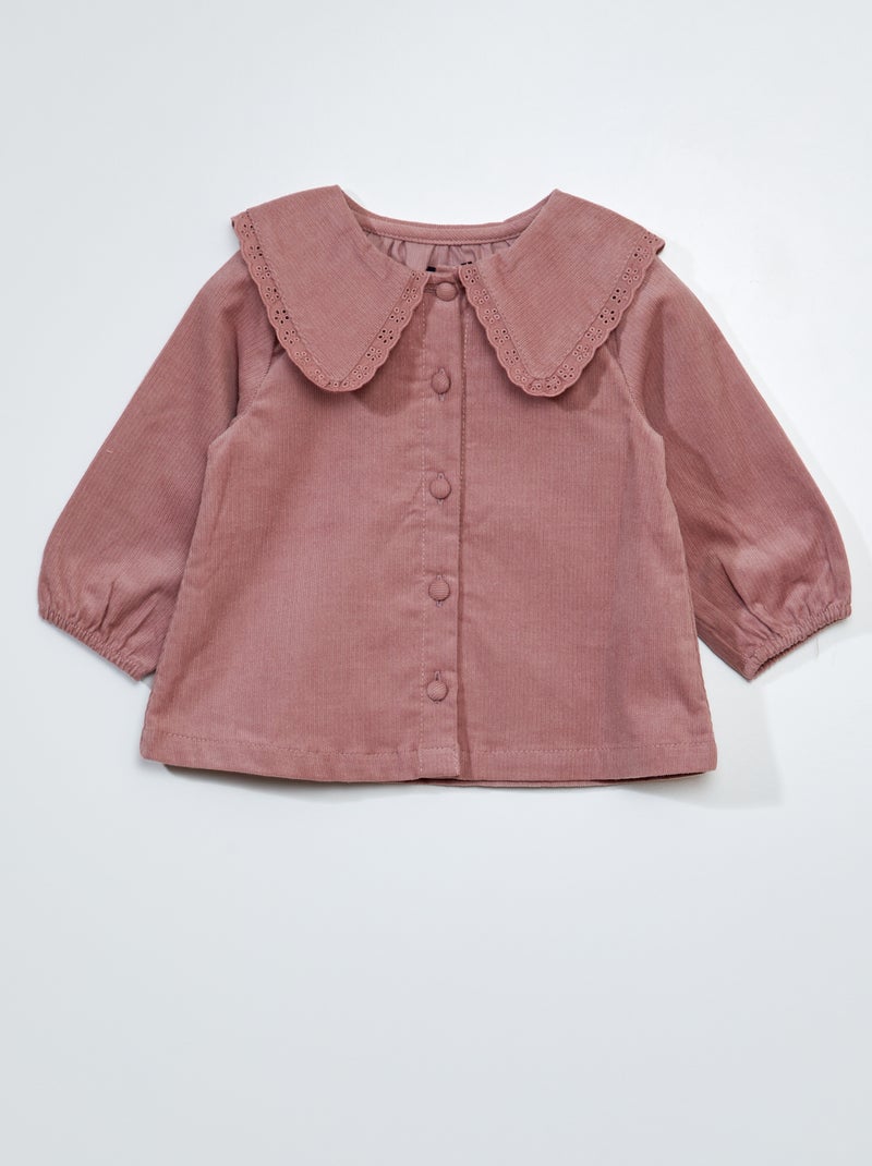 Blusa de veludo ROSA - Kiabi