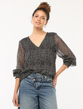 Blusa de voile estampada 'JDY'