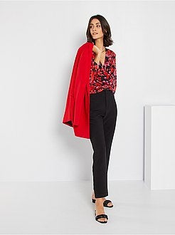 Blusa decote cruzado - Kiabi