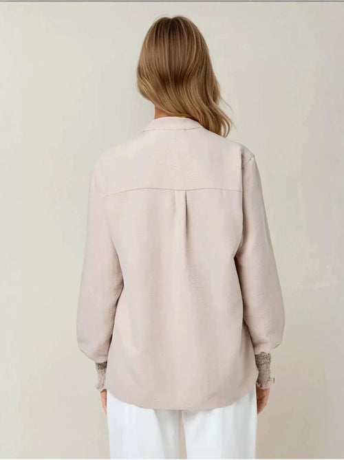 Blusa decote em V manga comprida - Kiabi Blusa decote em V manga comprida - Kiabi