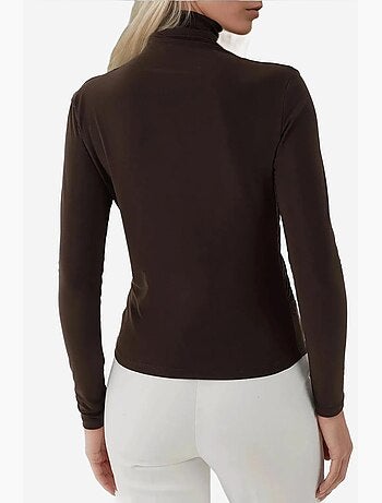 Blusa elegante de malha com manga comprida
