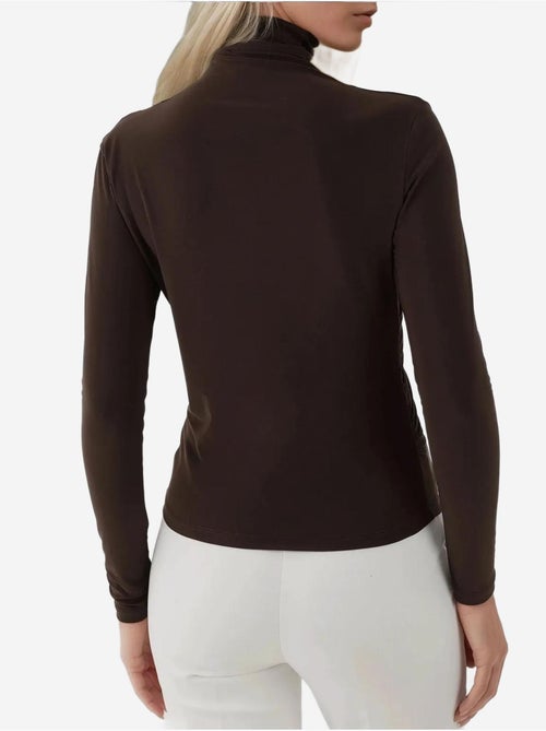 Blusa elegante de malha com manga comprida - Kiabi Blusa elegante de malha com manga comprida - Kiabi