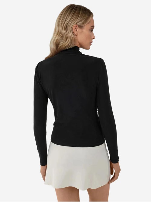 Blusa elegante de malha com manga comprida - Kiabi Blusa elegante de malha com manga comprida - Kiabi
