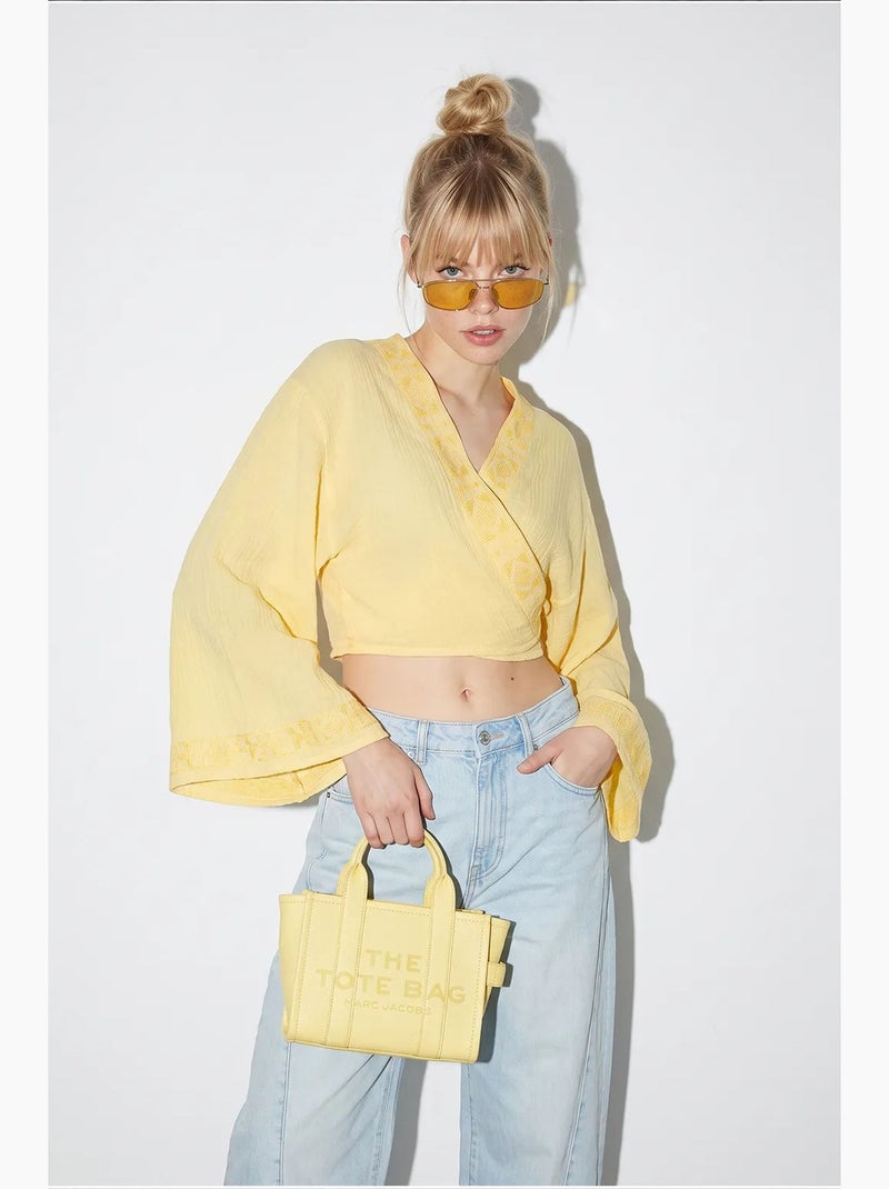 Blusa em algodão lucci Amarelo-limão - Kiabi