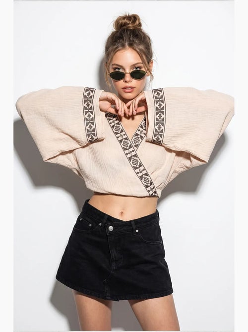 Blusa em algodão lucci - Kiabi Blusa em algodão lucci - Kiabi