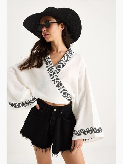 Blusa em algodão lucci - Kiabi Blusa em algodão lucci - Kiabi