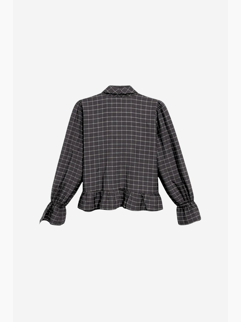 Blusa em algodão mixray Cinza-preto - Kiabi