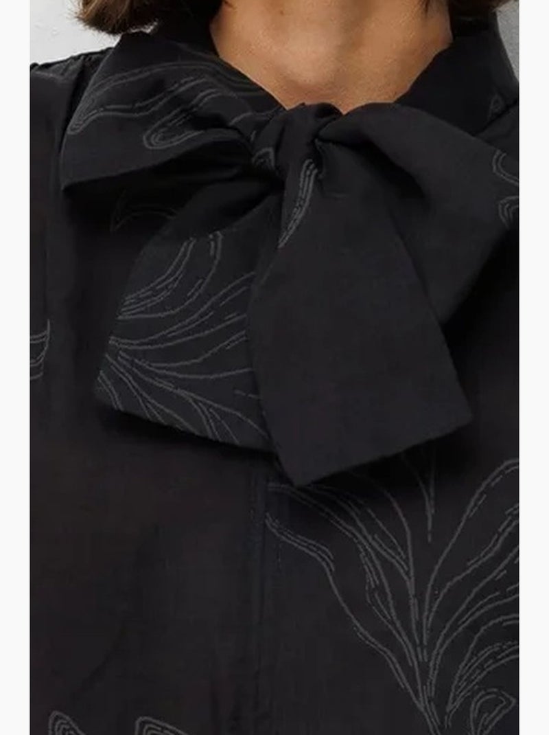 Blusa em algodão mixray Preto - Kiabi