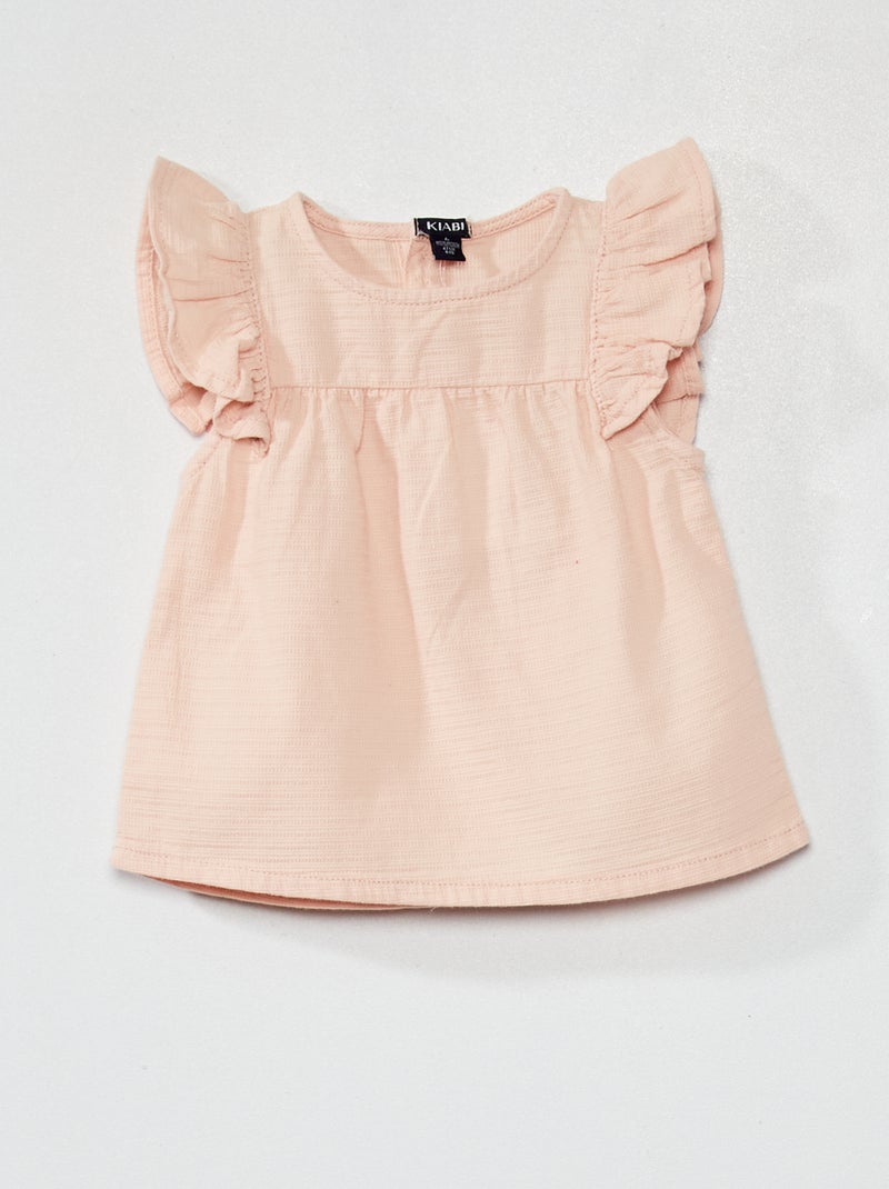 Blusa em algodão ROSA - Kiabi
