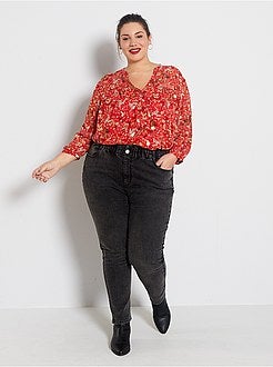 Blusa em caxemira estampada - Kiabi