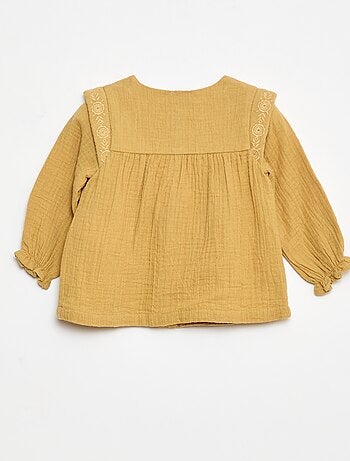Blusa em gaze de algodão
