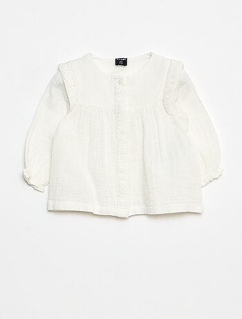 Blusa em gaze de algodão
