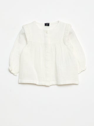 Blusa em gaze de algodão